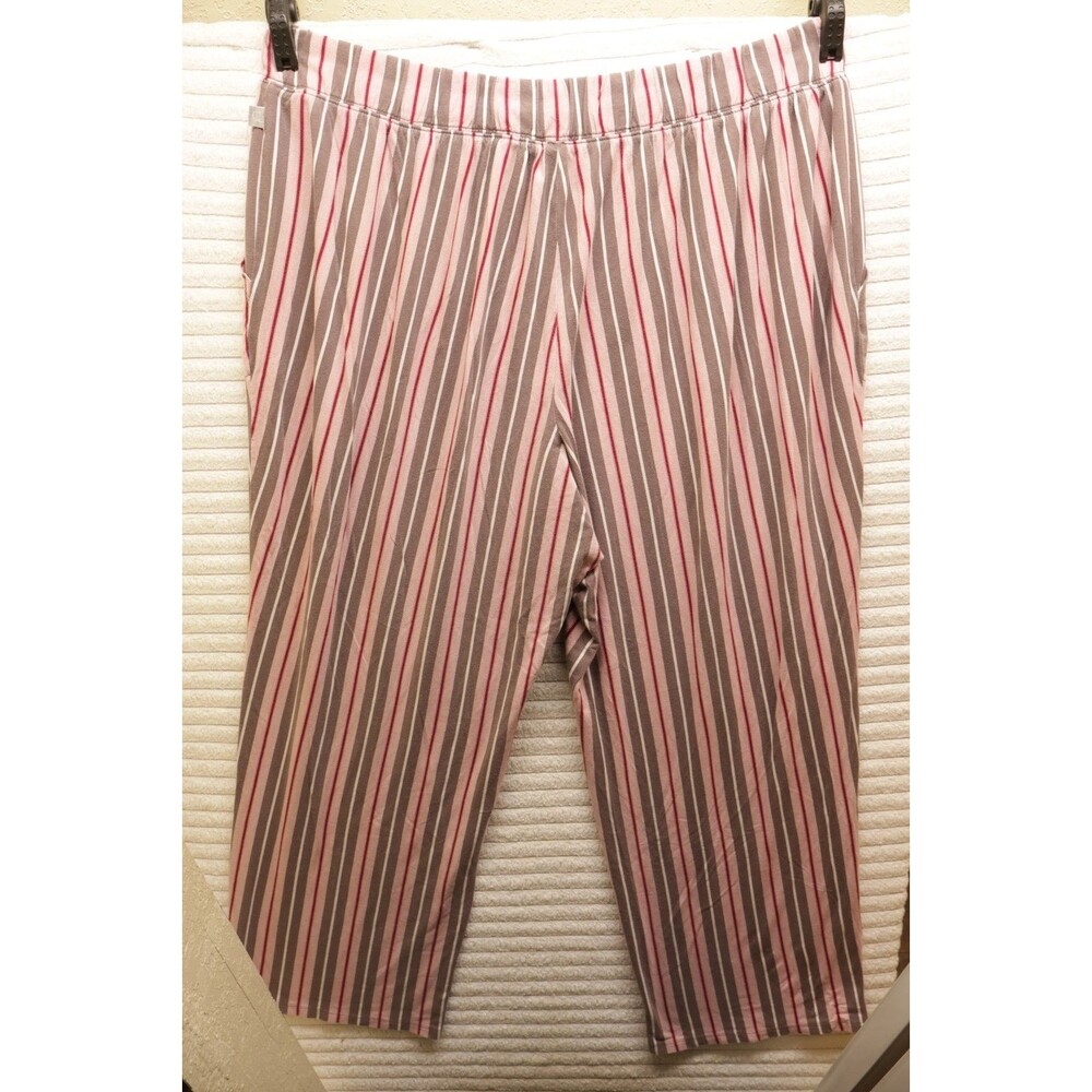 Sleep By Cacique Pajama Pants 22/24 Womens Plus Size Striped Pockets Multicolor - Picture 3 of 8